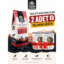Pati Latte Kuru Köpek Maması 20 Prt 15 Kg 2 Adet 415 Gr Konserve Hediyeli