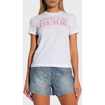 Versace Jeans Couture Bayan T Shirt 76hahg03 Cj00g 003 Beyaz