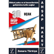 Premium Görsel Zeka El Becerisi Geliştirici Boyanabilir Puzzle Oyun Dekoratif Demonte Ahşap 3d Maket