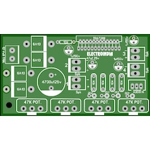 4X40 Watt 4 Kanal Amfi Ses Devre Kartı Yeşil