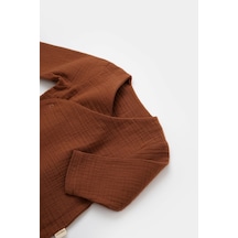 BabyCosy Organik Müslin Kruvaze Uzun Kollu Alt&üst Takım 001