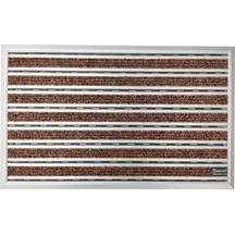 Arfen Halı Yüzeyli Alüminyum Ince Seri Kahverengi Paspas 50X80