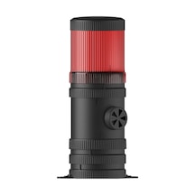 Mesan Ø70 1 Kat Işıklı Kolon Sabit Ampul Buzzer Taban Montaj Kırmızı 220Vac Ms 433.1.220Vac