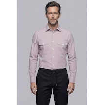 Bisse Kırmızı Regular Fit Cepsiz Uzun Yaka Gömlek Gmeks261049 C24 Bisse Kırmızı Regular Fit Cepsiz Uzun Yaka Gömlek Gmeks261049 C24