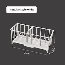 Teltree 304 Paslanmaz Çelik Mutfak Organizer: Sünger, Çelik Top Ve Deterjan İçin Suda Kaldıran, Sıvı Akışlı Tezgah Üstü Depolama Rafı Beyaz Diğer