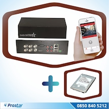 4 Kanal Mobil DVR Kayıt Cihazı 1 TB Harddisk Dahil Uzaktan İzlem