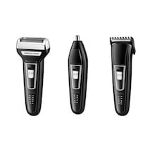 3'lü Set Saç Sakal Kesme Traş Makinesi Burun Kılı Alma 3in1 Pro Model Erkek Bakım Seti