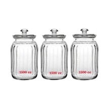 Paşabahçe 96374 viva cam kavanoz - cam saklama kabı 3 lü 1500cc