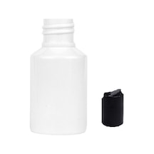 60ml Pet Beyaz Şişe Disctop Kapak, 24 Adet, Dezenfektan Şişesi, Kozmetik Şişe, Şampuan Şişesi, Plastik Şişe, Aroma Şişesi Beyaz