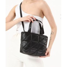 Mubiano 840-s Orta Boy Kapitone Desen Kadın Askılı Siyah Fermuarlı Tote Bag Alışveriş Çantası Siyah Mubiano 840-s Orta Boy Kapitone Desen Kadın Askılı Siyah Fermuarlı Tote Bag Alışveriş Çantası Siyah