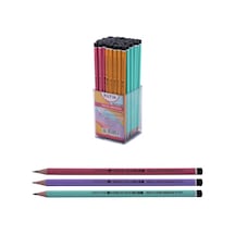 Fatih Kurşun Kalem Üçgen Mercanlı Pastel Renkli 12070 Çok Renkli