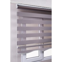 Etekli Gri Düz Zebra Kaliteli Güneşlik Stor Perdele Etekli Gri Düz Zebra Kaliteli Güneşlik Stor Perdele