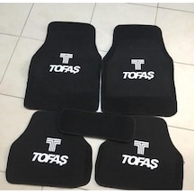 Tofaş Kartal Logolu Siyah Halı Paspas Seti