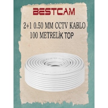 2+1 0,50 Mm Cctv Kablo 100 Metrelik Top