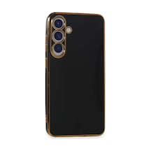 Samsung Uyumlu Galaxy S24 Uyumlu Kılıf Volet Silikon - Siyah