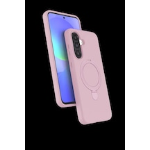 Samsung Galaxy Uyumlu A26 Regal Magsafe Standlı Kapak - Açık Pembe Bz8683140891473
