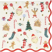 Meri Meri - Jolly Christmas Large Napkins - Yeni Yıl Peçeteler L 16'lı