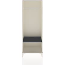 Arges Dolap Tek Raflı Kapaklı Tek Askılı 60x30x163 Aytaşı-ant... Aytaşı