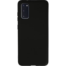 Samsung Galaxy S20 Kılıf Nano İçi Kadife Silikon - Siyah