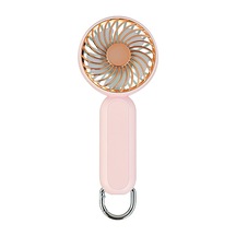 Tenfowee A217 Pink电镀迷你usb充电手持风扇 - 便携登山扣设计 户外适用 1200mah电池 2小时快充 130g超轻