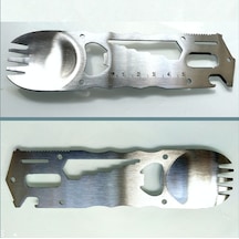 Omeniv Çok Fonksiyonlu Çelik Çatal Kaşık Set Outdoor Kamp Çadır
