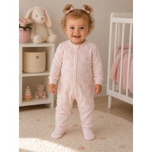 Tiffany Baby & Kids Tiffany Baby Kız Bebek Puffy Love Theme Fermuarlı Patikli Tulum P Pudra