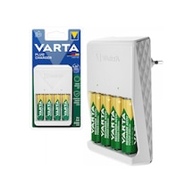 Varta 4xaa 2100 Mah Pilli Beyaz Plug Pil Şarj Cihazı