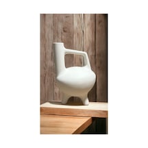 Ham Polyester Ayaklı Hitit Vazo Küçük Boy Dekorasyon, Çiçek,boyama Vazo 25 Cm X 15 Cm'dir