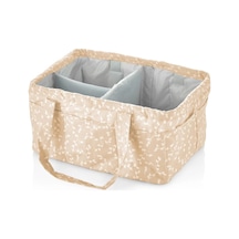 Katlamalı Anne & Bebek Organizer 795 Somon Çiçek Çok Renkli