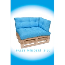 Dış Ve Iç Mekan Palet Bahçe Balkon Havuz Başı Yer Minderi Koltuk Minderi Takımı Turkuaz