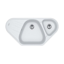 Franke Antea Azg 661-E Granit Bianco Eviye