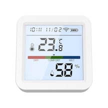 Tuya Wifi Bt Çift Modlu Sıcaklık Nem Test Cihazı Lcd Çok Renkli