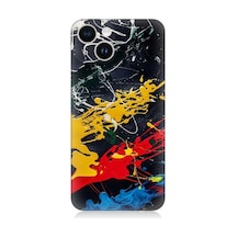 Apple Uyumlu iPhone 13 Mini Renkli Boyalar Desenli Silikon Kılıf