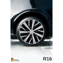 Peugeot 301 16'' İnç Jant Kapağı 4 Adet Siyah Gri C112