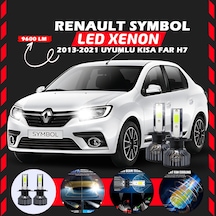 Renault Symbol 2013-2021 Kısa Far Uyumlu Şimşek Etkili Led Xenon Pro Series H7