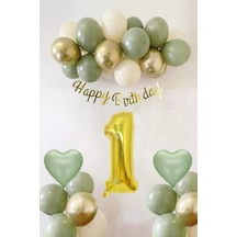 Oturan Kalpli Ayi Folyo Balon Yeşil Genel