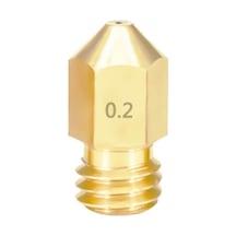 Koodmax 3 Adet 3d Printer Yazıcı Mk8 Extruder 1.75mm / 0.2mm Baskı Kafası Pirinç Nozzle
