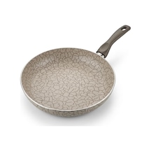 Papilla Maxi Tava - İç Ve Dış Beyaz Bronz Magma Kırçıllı Yanmaz Yapışmaz Aile Boyu Pişirme Tavası 30 Cm Ve Genel