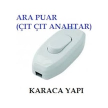 Ara Puar Çıt Çıt Anahtar Kablo Üzeri Düğme