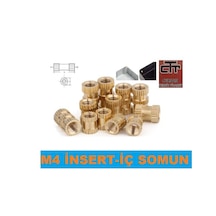 Insert M4 Çakma Somun-Iç Somun- Prinç Somun 24-50-100 Adet Seçene 100 Adet