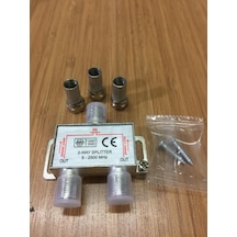 1 Giriş 2 Çıkış Kablo Tv Uydu Anten Çoklayıcı Splitter Ikili