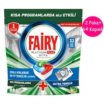 Fairy Platinum Plus Ultra Bulaşık Makinesi Deterjanı 2 x 32 Tablet