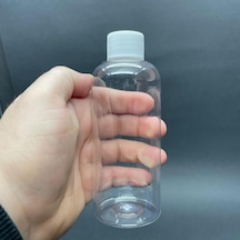 200 Cc Plastik Şişe - Beyaz Kapaklı- 200ml Kapaklı Pet Şişe X 10 Adet
