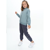 Toontoy Kids Toontoy Kız Çocuk Tnty Style Nakışlı Eşofman Takım Koyu Mavi