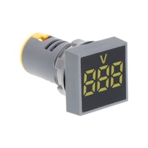 Butu Ad101-22vms Mini Ac 50-500v Voltmetre Kare Panel Led Dijital Gerilim Ölçer Göstergesi Sarı