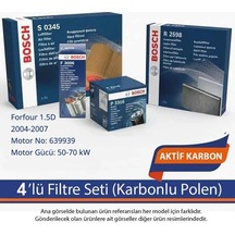 Netpar Smart Forfour 1.5d 2004-2007 Bosch 4'lü Fitlre Seti Karbonlu