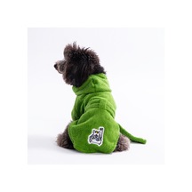 Limon Yeşili Pattaya Köpek Bornozu-köpek Kurulama Havlusu- Kedi Köpek Kıyafeti
