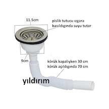 Çöpmak Körüklü Sifon Evye Sifon Büyük Kafa 1.kal