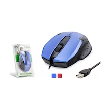Hadron Hdx3254 Kablolu Optik Mouse - 800 Dpı - Mavi HDX3254