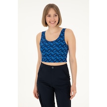 U.s. Polo Assn. Kadın Saks Bustiyer 50291433-vr045 Saks